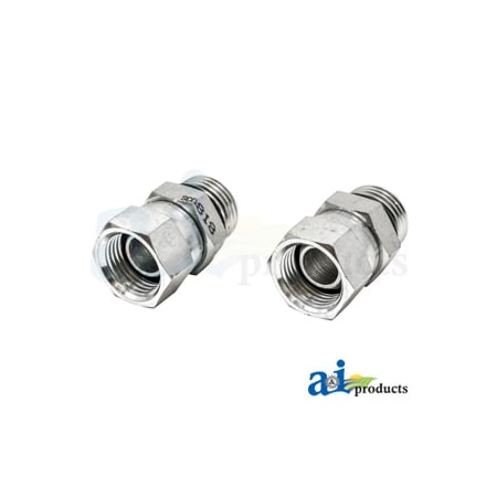 A & I Products Female NPT Swivel X Male ORB Straight Adapter 3.75" x4" x2" A-43D43